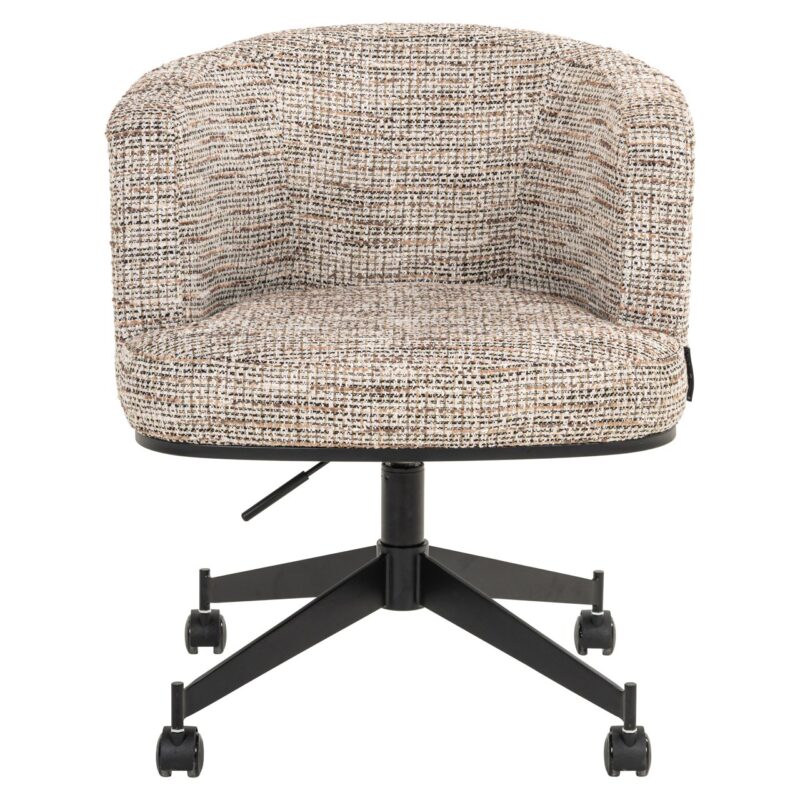 Eetkamerstoel Rochenne trendy nature swivel on wheels