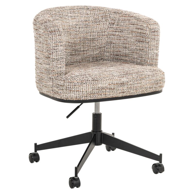 Eetkamerstoel Rochenne trendy nature swivel on wheels
