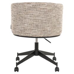 Eetkamerstoel Rochenne trendy nature swivel on wheels