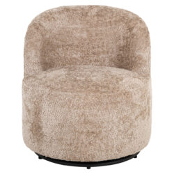 Kleurrijk interieur met lounge stoel Jackie sheep natural swivel
