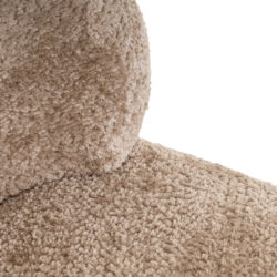 Lounge stoel Jackie sheep natural swivel detail handgemaakt