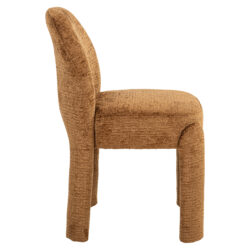 Eetkamerstoel Brandi van voor, cognac fusion stof, handgemaakt en zelf te monteren