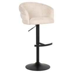 Barstoel Nikki niagara beige swivel fire retardant