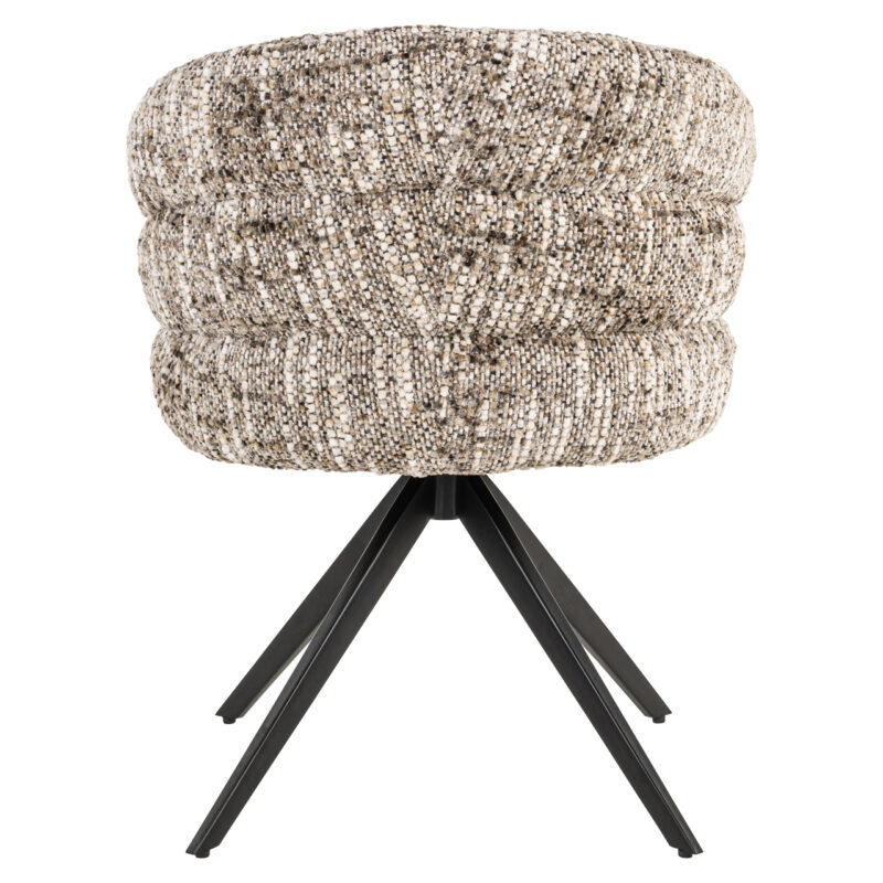 Eetkamerstoel Serenity brown omara swivel vanaf boven