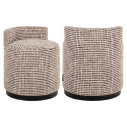 Detail van de handgemaakte armleuning van de Odette customized 55Ø