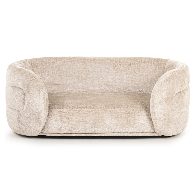 Handgemaakt hondenbed Bingo clay chenille, uniek en exclusief