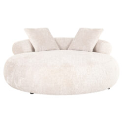 Textuur van de luxe bekleding van de bank Tivola lovely cream