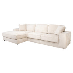 Bank Santos niagara beige 2,5-seater lounge met losse kussens
