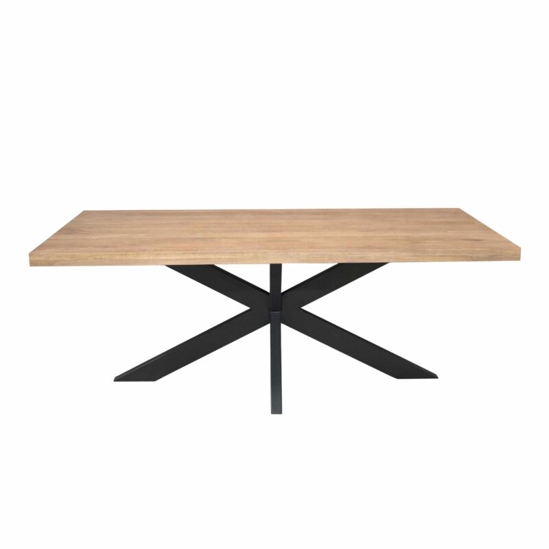 Tafelblad van massief mango hout met lichte finish