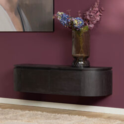 Textuur mangohout Excellent Black