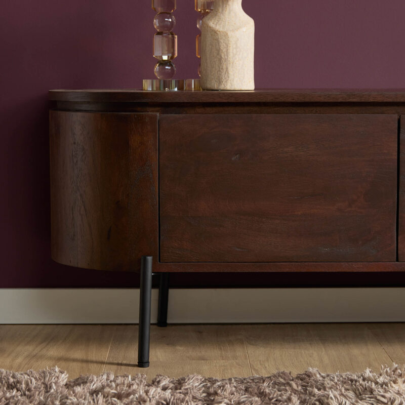 Delen tv-meubel Excellent Brown met deurtjes