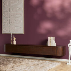 Textuur van het mangohouten frame van het tv-meubel Excellent Brown