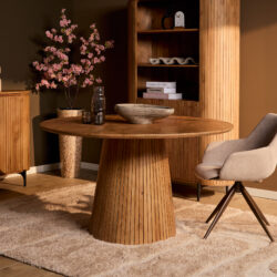 Eettafel Solana in interieur, ronde eetkamertafel