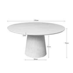 Salontafel Solana Zand Mangohout 50 cm