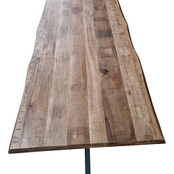 Boomstamtafel Boston Naturel Mangohout hoogte 76 cm