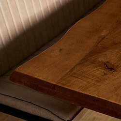 Boomstamtafel Boston vanaf boven, rechthoekig tafelblad