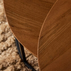 Salontafel Madison Natural in interieur, ronde salontafel set