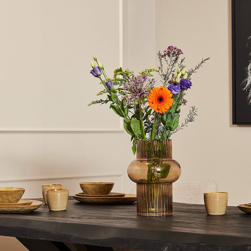 Boomstamtafel Boston Zwart Mangohout detail blad