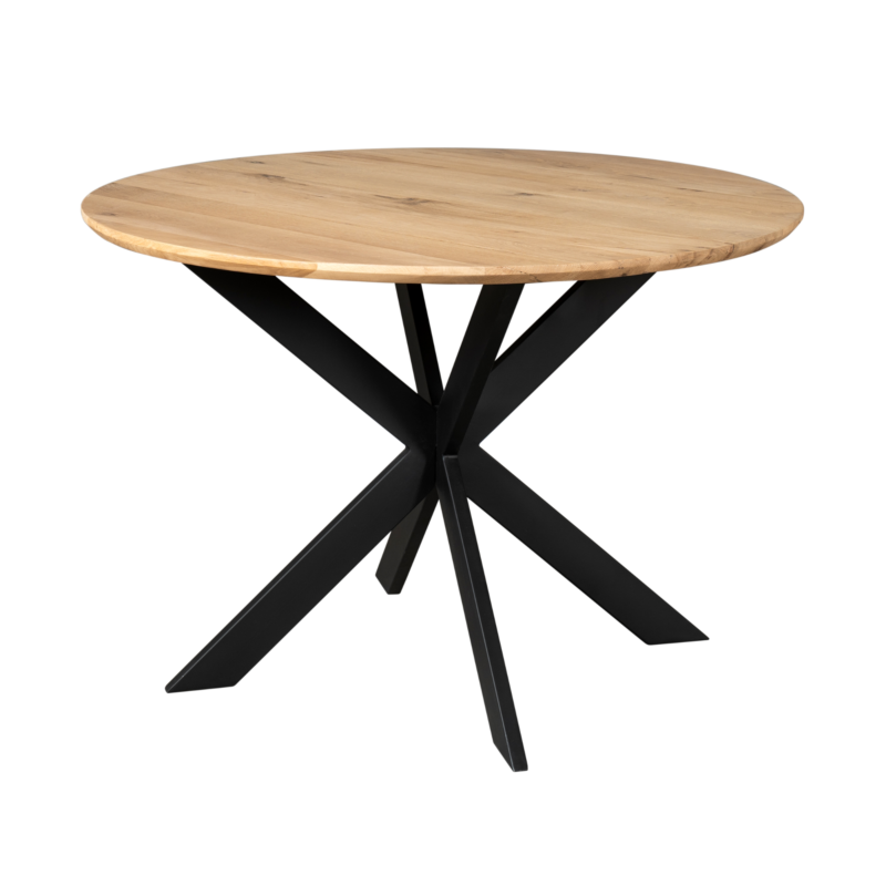 Eiken eettafel Ferris | Rond 110 cm | Naturel
