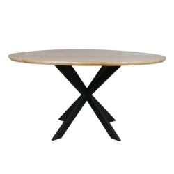Eiken eettafel Ferris | Rond 110 cm | Naturel