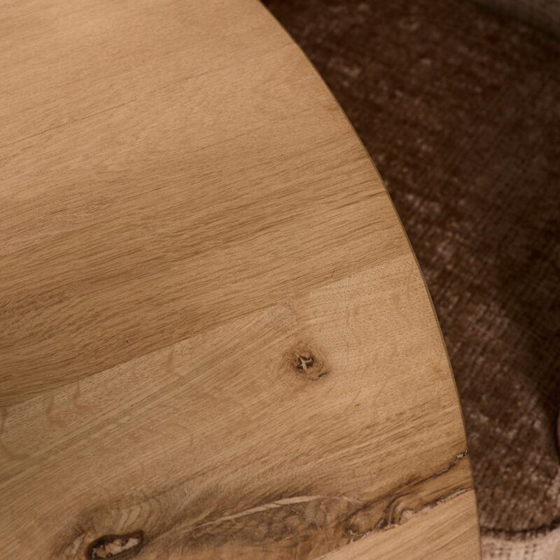Eiken eettafel Ferris | Rond 130 cm | Naturel
