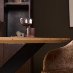 Eiken eettafel Ferris | Rond 110 cm | Naturel