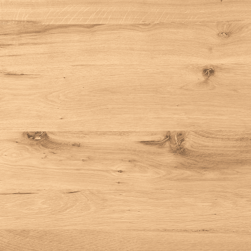 Eiken eettafel Ferris in naturel afwerking, rond 110 cm, perfect voor moderne eetkamers. Gemaakt van hoogwaardig eikenhout met een strakke, natuurlijke uitstraling.