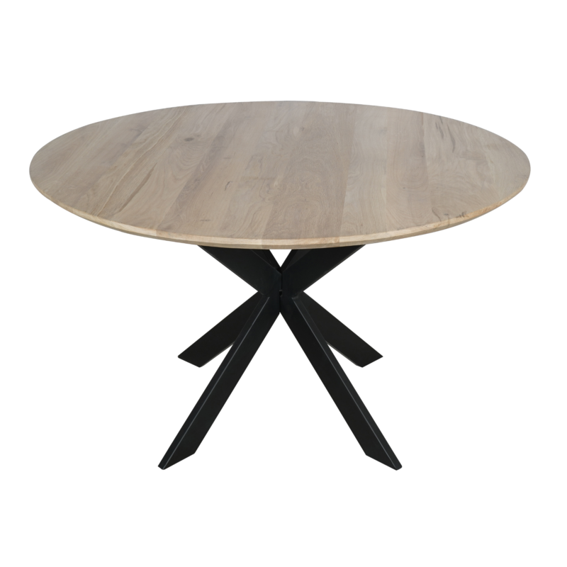 Eiken eettafel Ferris | Rond 110 cm | Naturel