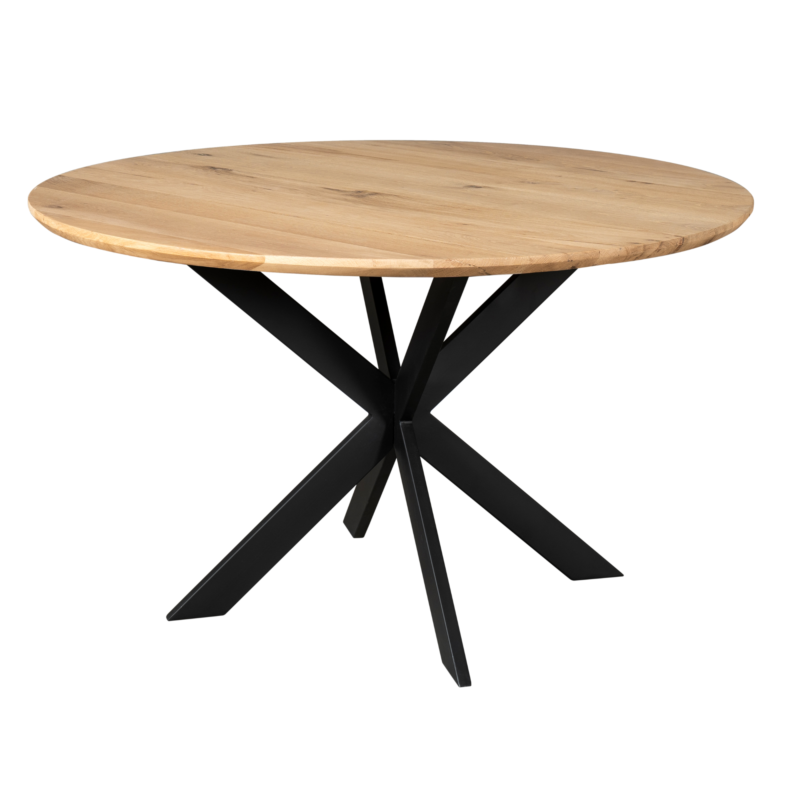 Eiken eettafel Ferris | Rond 130 cm | Naturel