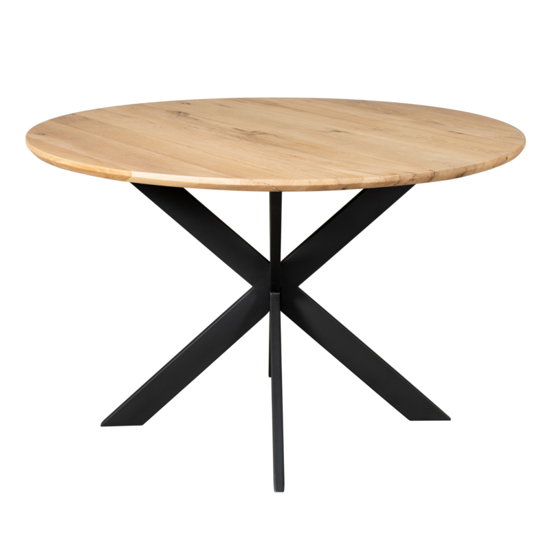 Eiken eettafel Ferris | Rond 130 cm | Naturel