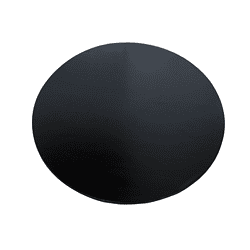 Ronde eiken eettafel Ferris van 150 cm in zwart afwerking, perfect voor moderne eetkamers. Duurzaam en stijlvol meubel met strakke afwerking en natuurlijke uitstraling.