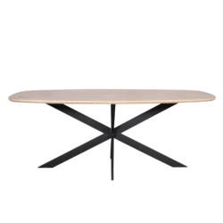 Eiken eettafel Ferris | Deens Ovaal 200 cm | Naturel
