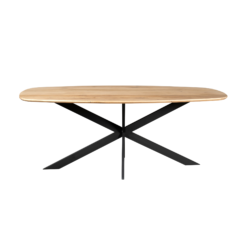Eiken eettafel Ferris | Deens Ovaal 200 cm | Naturel