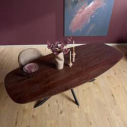 Detail eiken tafelblad Ferris 3 cm dik