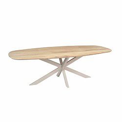 Eiken eettafel Ferris in interieur met pooten sand