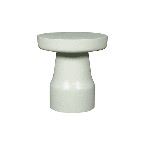 Moderne houten bijzettafel met ronde top en stevige basis, perfect voor woonkamer of slaapkamer. Hoogwaardige afwerking en strak design voor een eigentijdse uitstraling.