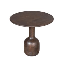 Bijzettafel Donna brown mangohout van boven