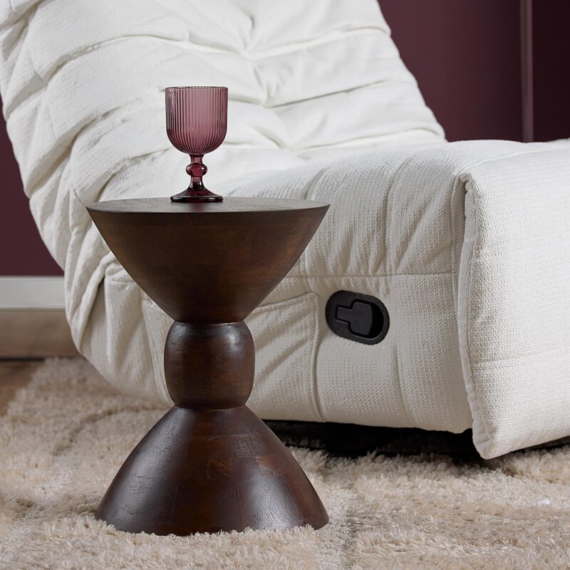 Bijzettafel Ron Bruin Mangohout, uniek design, woonkamermeubilair