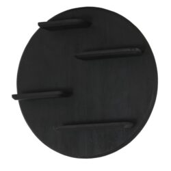 Textuur wandrek Lena, zwarte kleur, matte finish