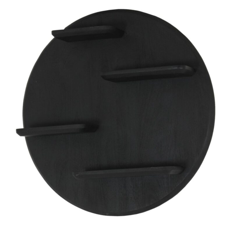 Textuur wandrek Lena, zwarte kleur, matte finish