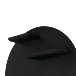 Wandrek Lena in woonkamer, zwart, 75 cm, moderne wandrek