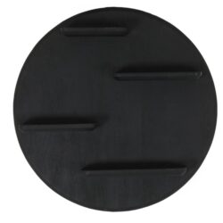 Detail wandrek Lena, zwarte kleur, ronde vorm