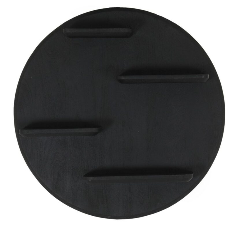 Detail wandrek Lena, zwarte kleur, ronde vorm