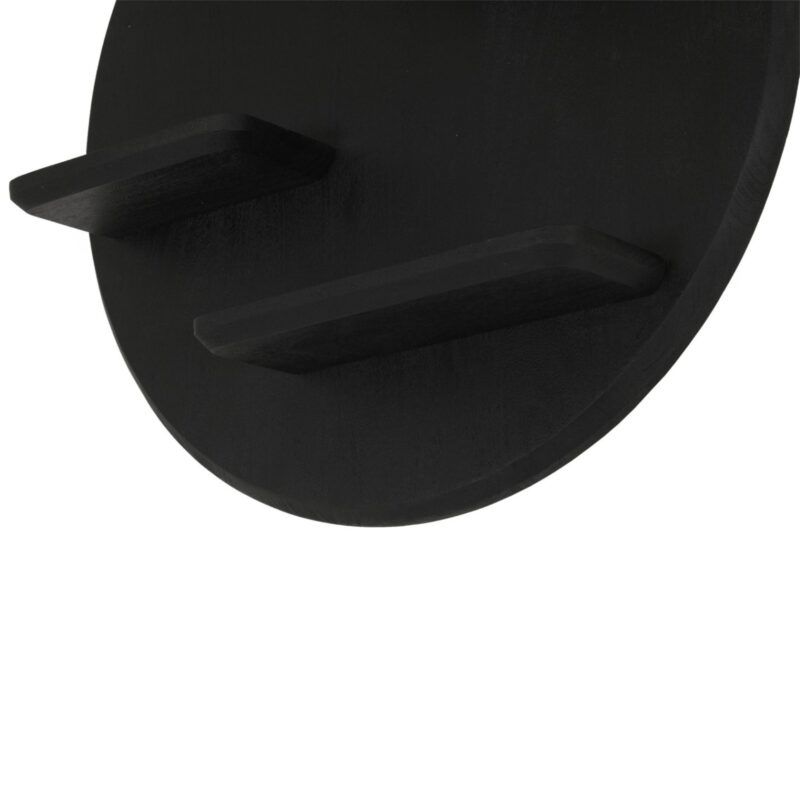 Wandrek Lena vanonder, zwart, 75 cm, meerdere legplanken