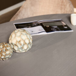 Poot van eettafel Solana met verticaal lattenpatroon