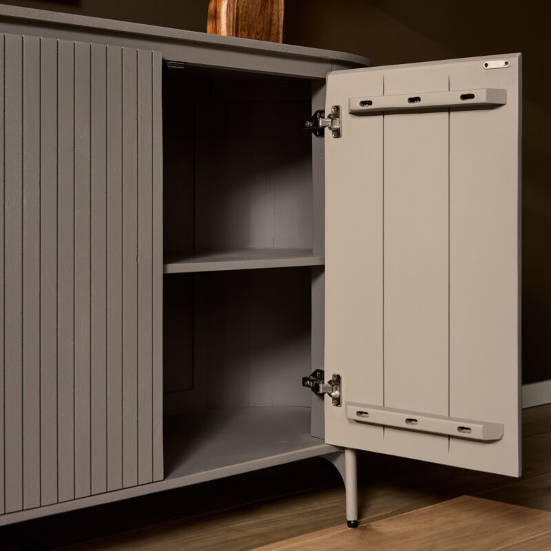 Dressoir Solana taupe van links
