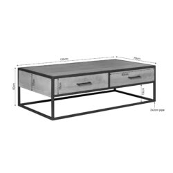 Salontafel Dakota | 130 cm