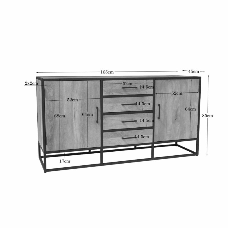 Dressoir Dakota | 165 cm