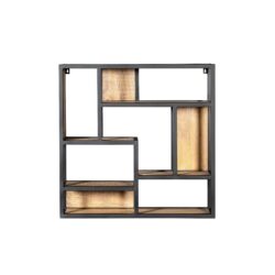 Detail wandrek Dakota, metalen frame, zwarte lak