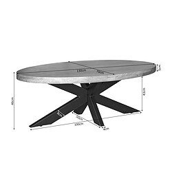 Vierkante Salontafel Noa Naturel Mangohout 80 cm